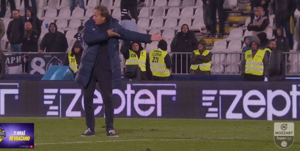 Miroslav Tanjga isključen i gađan na Partizan Vojvodina