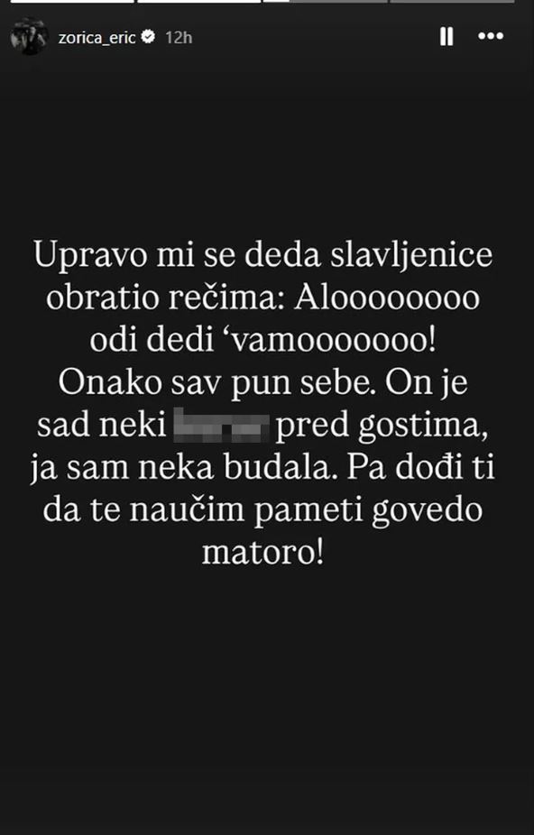 Zorica besna nakon slavlja