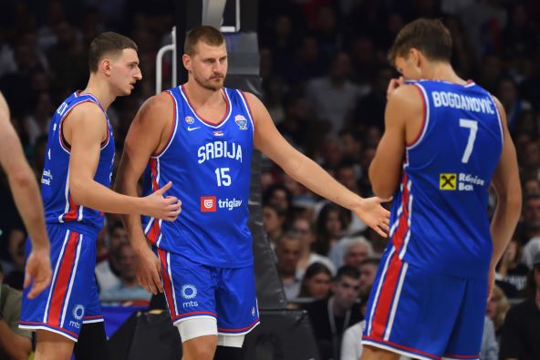 Nikola Jokić i Nikola Jović u dresu Srbije