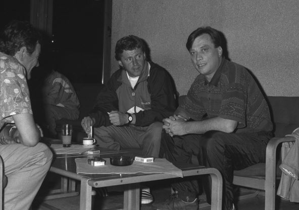 Halid Bešlić sa Vladimirom Petrovićem Pižonom.