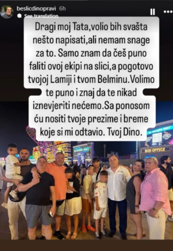 Oglašavanje sina Halida Bešlića