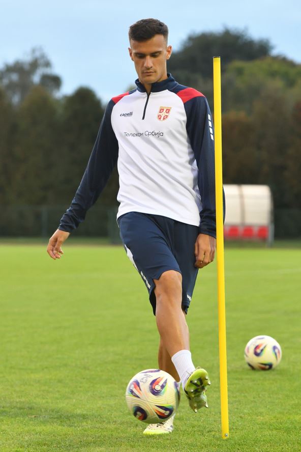 Aleksandar Stanković na treningu reprezentacije Srbije