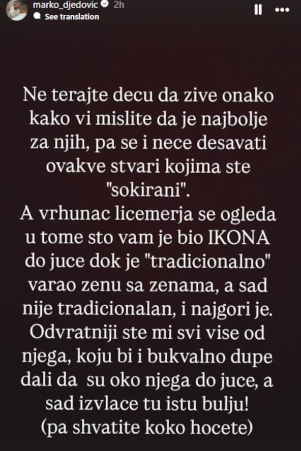 objava Marka Đedovića o Vujadinu Saviću