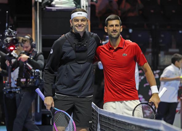 Novak Đoković i Tejlor Fric na turniru u Rijadu