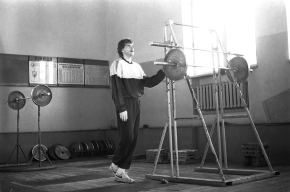 Arvidas Sabonis sa tegovima u teretani.