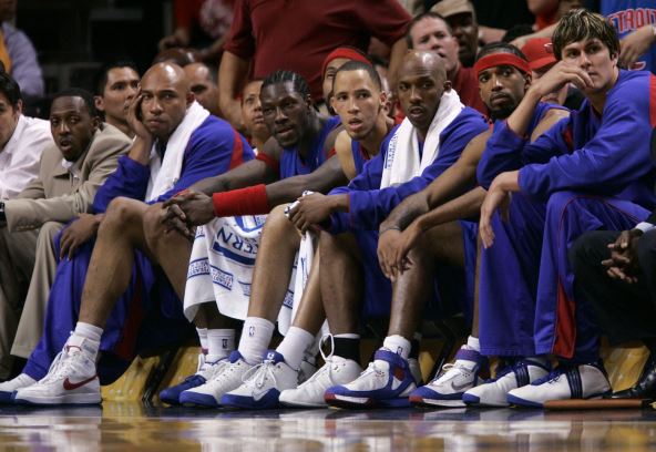 Čonsi Bilaps i Darko Miličić na klupi Detroita