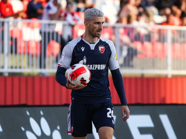 Kristijano Pičini u dresu Crvene zvezde
