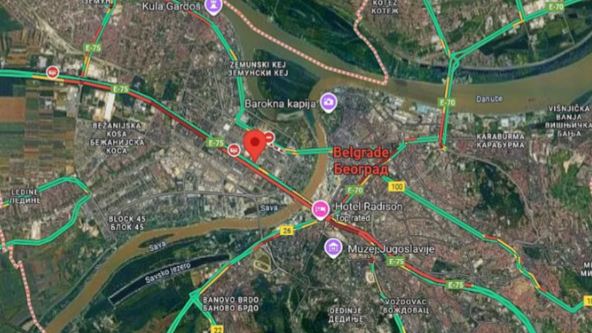 gužve u Beogradu 28. oktobar 2025.