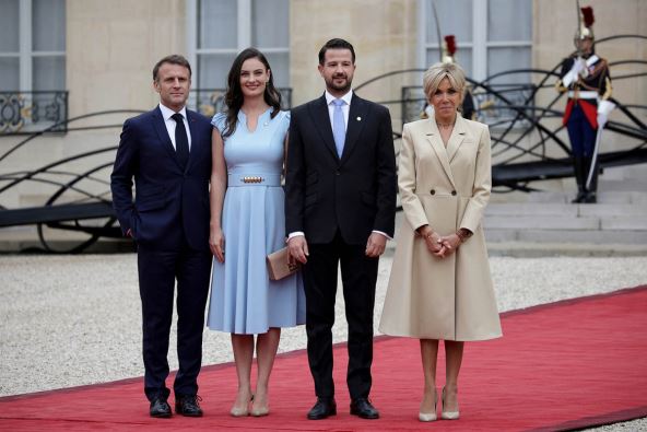 Prva dama Crne Gore Milena Milatović i Brižit Makron (2).jpg