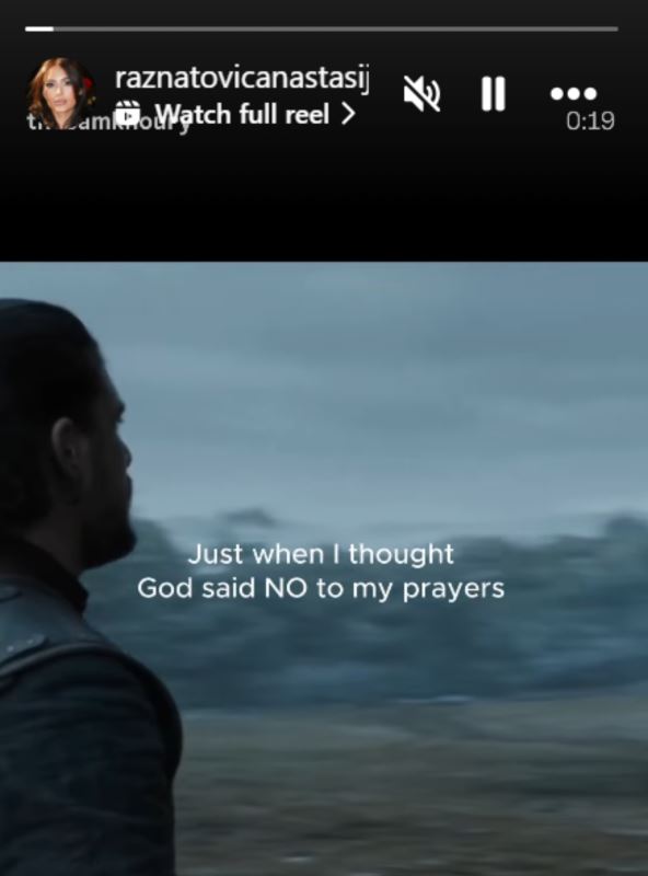 Anastasija Ražnatović stori