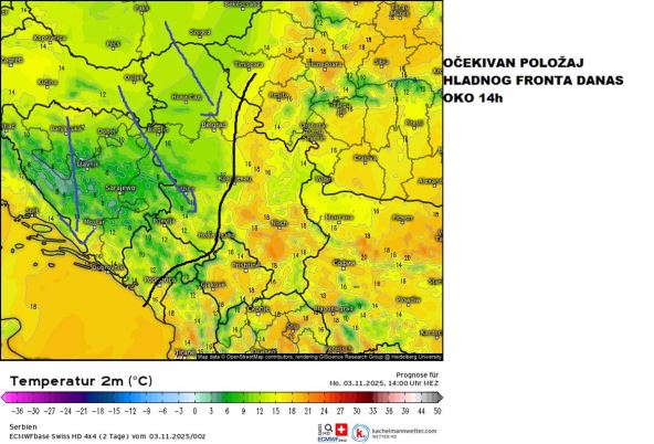 Vremenska prognoza Marka Čubrila