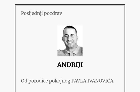 Čitulje za ubijene "škaljarce" Ivanovića i Beladu