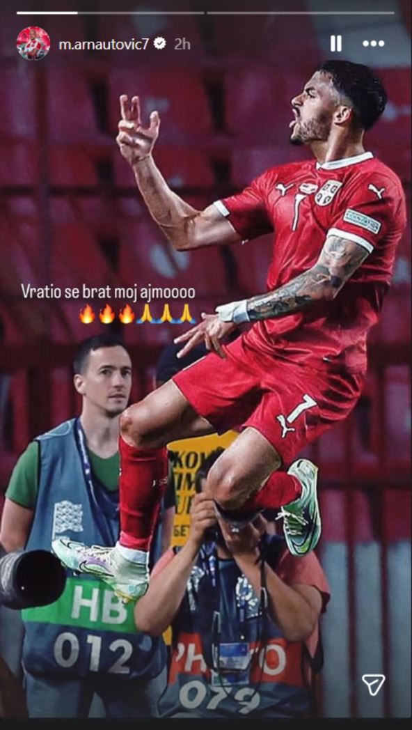 Objava Marka Arnautovića o Nemanji Radonjiću