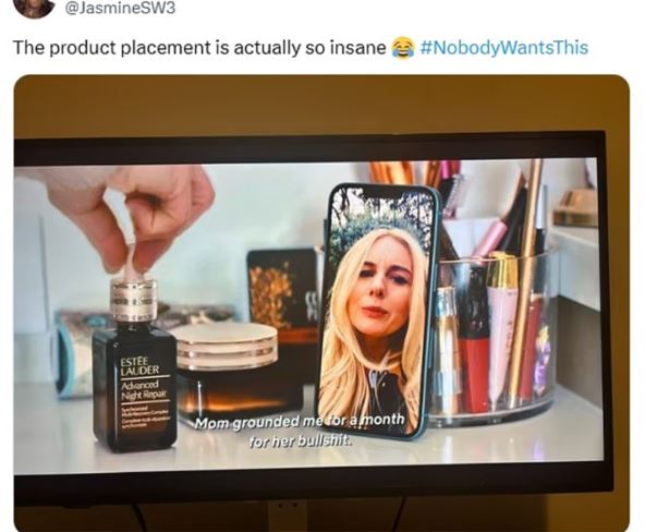 reklame u seriji Nobody wants this