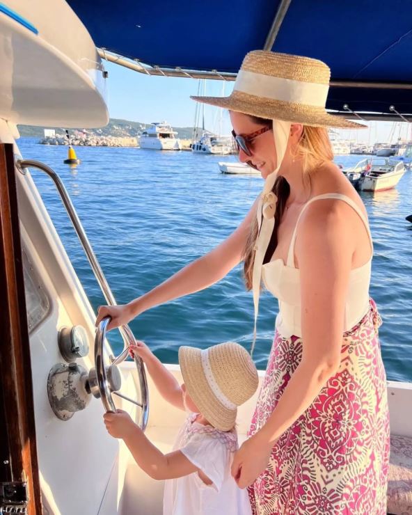 Marija Bergam sa ćerkom