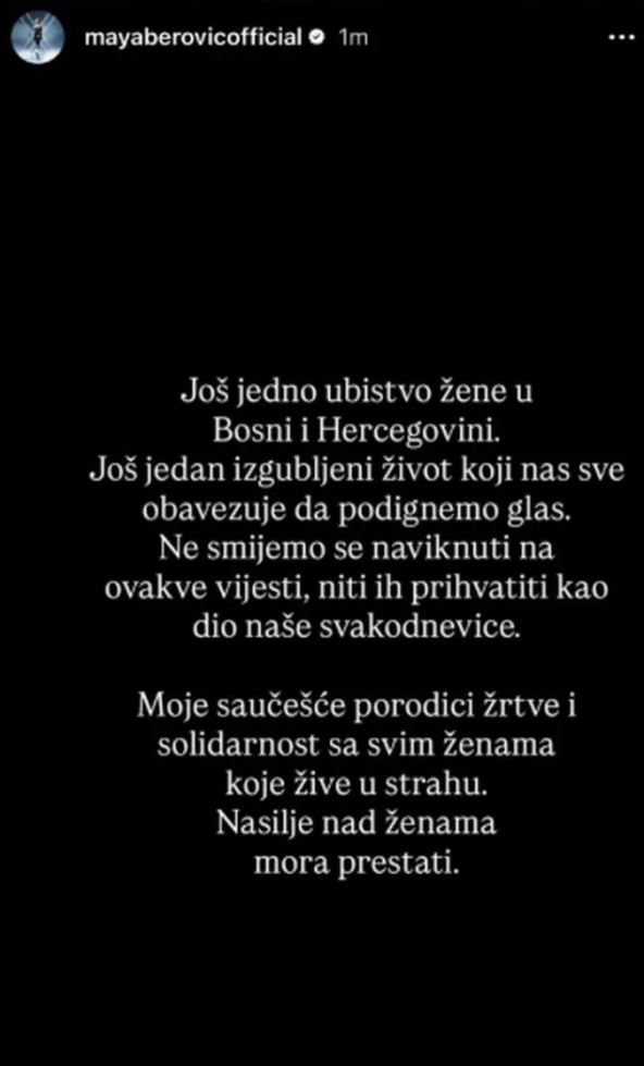 maja berović o ubistvu devojke u mostaru