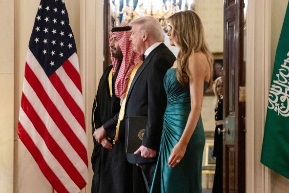 Melanija Tramp, Donald Tramp i Mohamed bin Salman