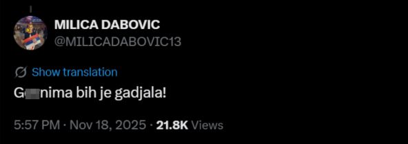 Milica Dabović izvređala Karleušu