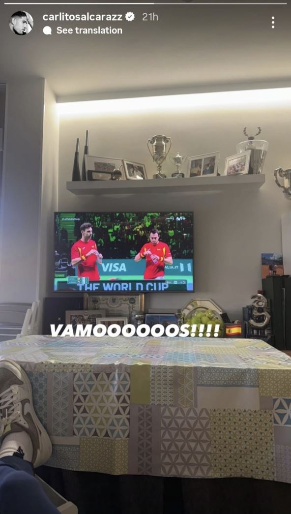 Karlos Alkaraz navija za Španiju