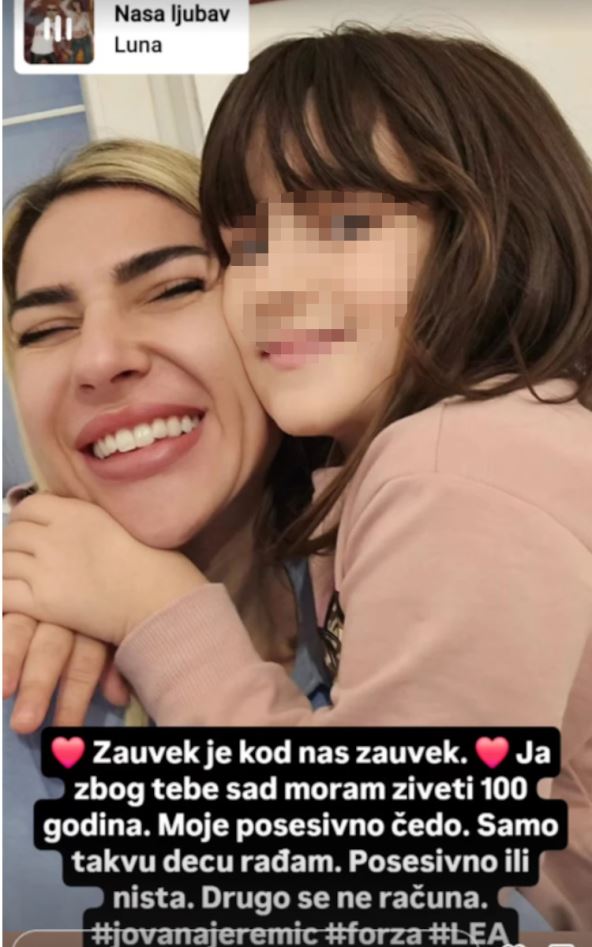Jovana Jeremić sa ćerkom Leom