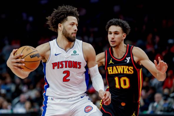 Kejd Kaningem na utakmici Detroit Pistons Atlanta Houks