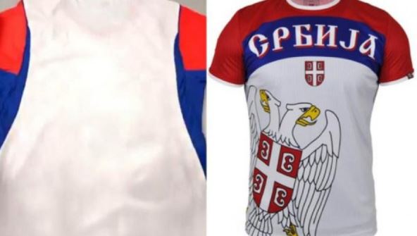 Dres Hrvatske i majica Srbije