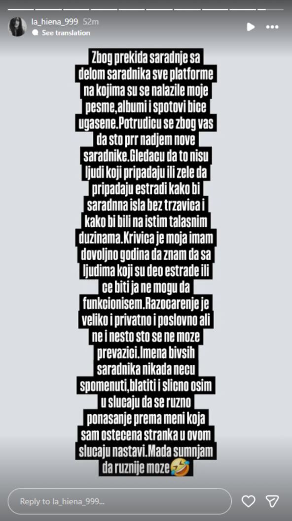 Dunja Ilić otkrila da joj se brišu spotovi i pesme