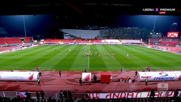 Dušan Tadić transparent navijača Vojvodine.