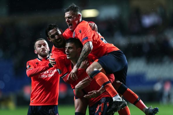 Danijel Aleksić i saigrači slave gol u Bahčešehiru