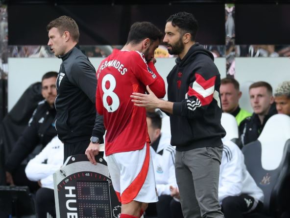 Bruno Fernandeš i Ruben Amorim na utakmici Junajteda