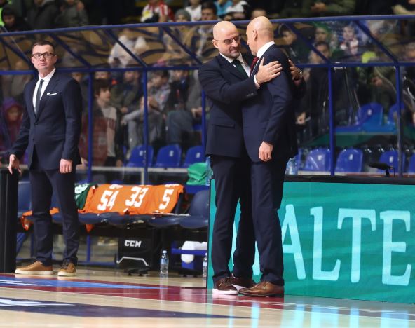 Zvezdan Mitrović i Saša Obradović pred meč Zvezda Cedevita Olimpija