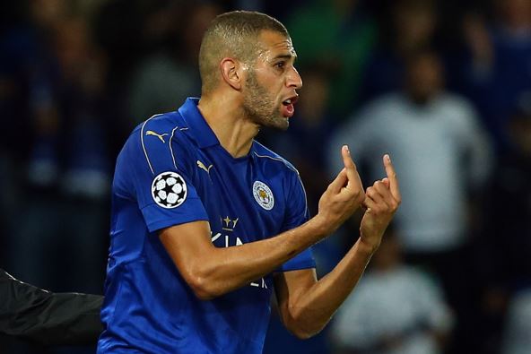 Islam Slimani u dresu Lestera.