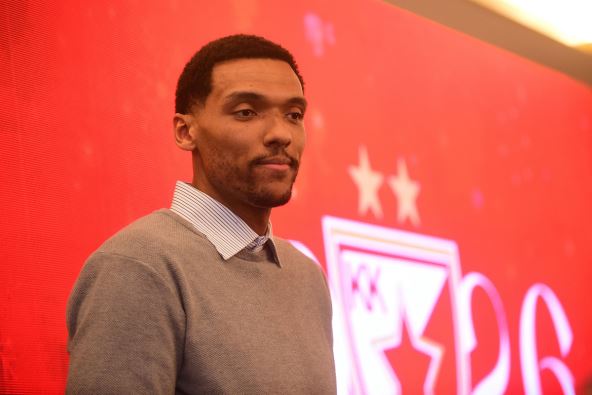 Džoel Bolomboj na novogodišnjem koktelu Crvene zvezde