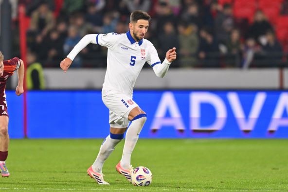 Marko Grujić na treningu reprezentacije Srbije.