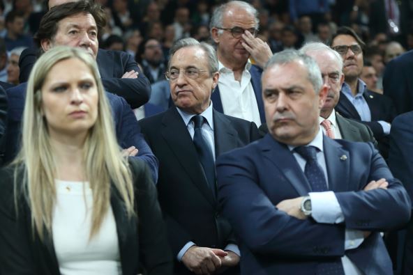 Florentino Perez na utakmici Evrolige u Beogradu
