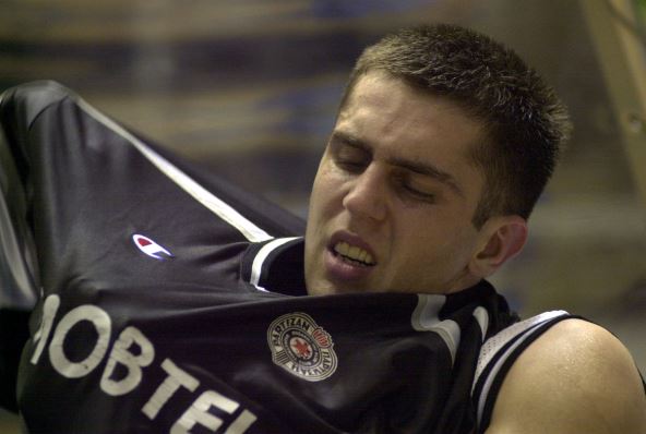 Miloš Vujanić u dresu Partizana