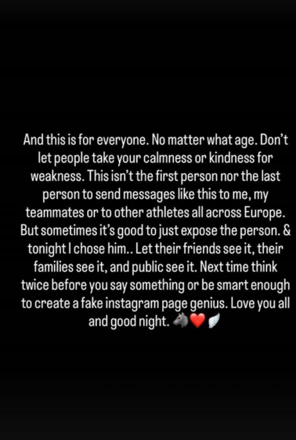 Kodi Miler Mekintajer objavio poruku na Instagramu