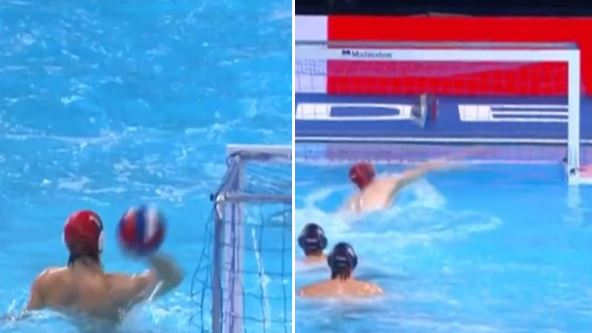 Golman Crne Gore Petar Tešanović dao gol preko celog terena