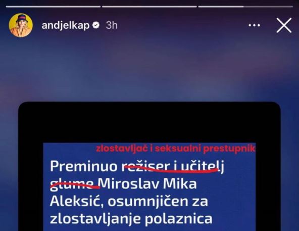 Anđelka Prpić o Miki Aleksiću