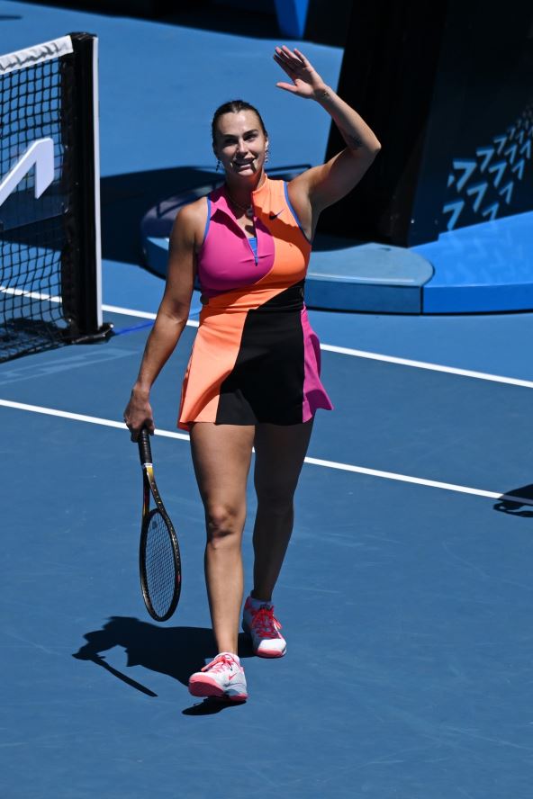 Arina Sabalenka na meču Australijan opena