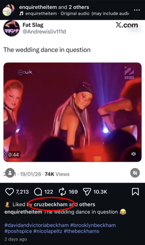 Viktorija, mim za Bruklinovo venčanje