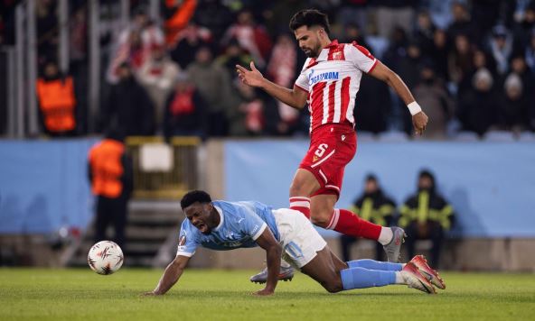 Rodrigao na utakmici Malme Crevna zvezda