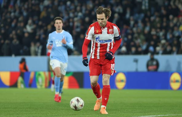 Aleksandar Katai na utakmici Malme Zvezda