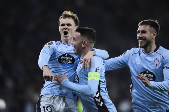 Slavlje fudbalera Selte protiv Lila