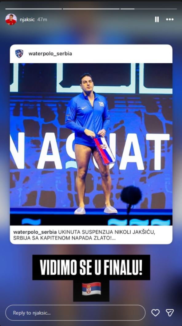 Nikola Jakšić objava na Instagramu