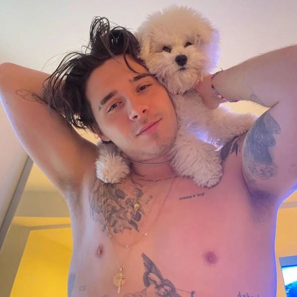 Bruklin Bekam sa tetovažom Mama's boy