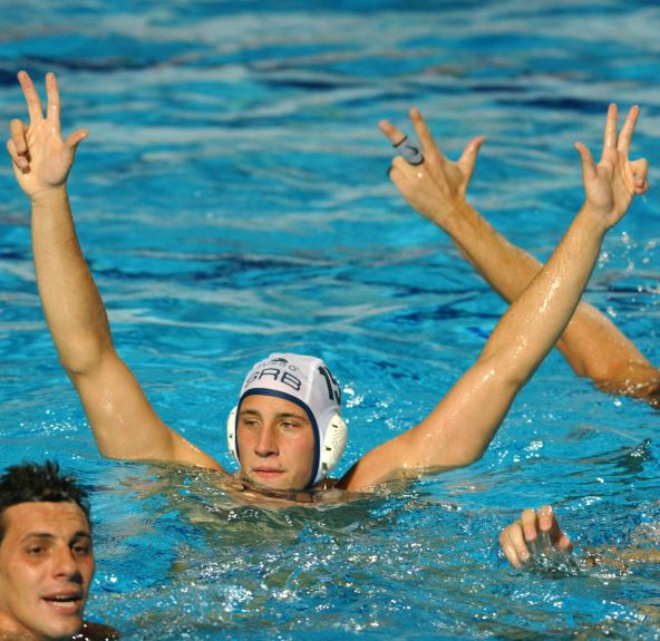 Andrija Prlainović na EP u vaterpolu na Tašmajdanu