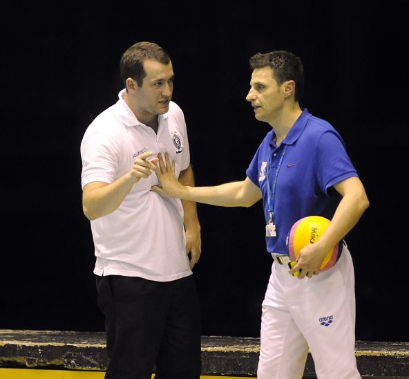 Uroš Stevanović kao mladi trener Partizana