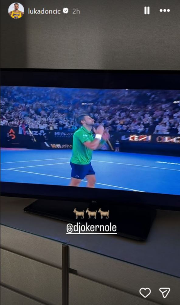 Luka Dončić objavio sliku Novaka Đokovića