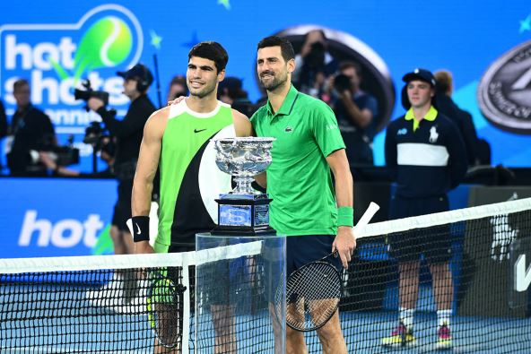 Novak Đoković i Karlos Alkaraz na mreži Australijan opena